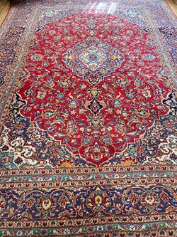 10 x 13 Handmade Persian Kashan Rug