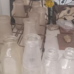 Old Antique Milk Bottles