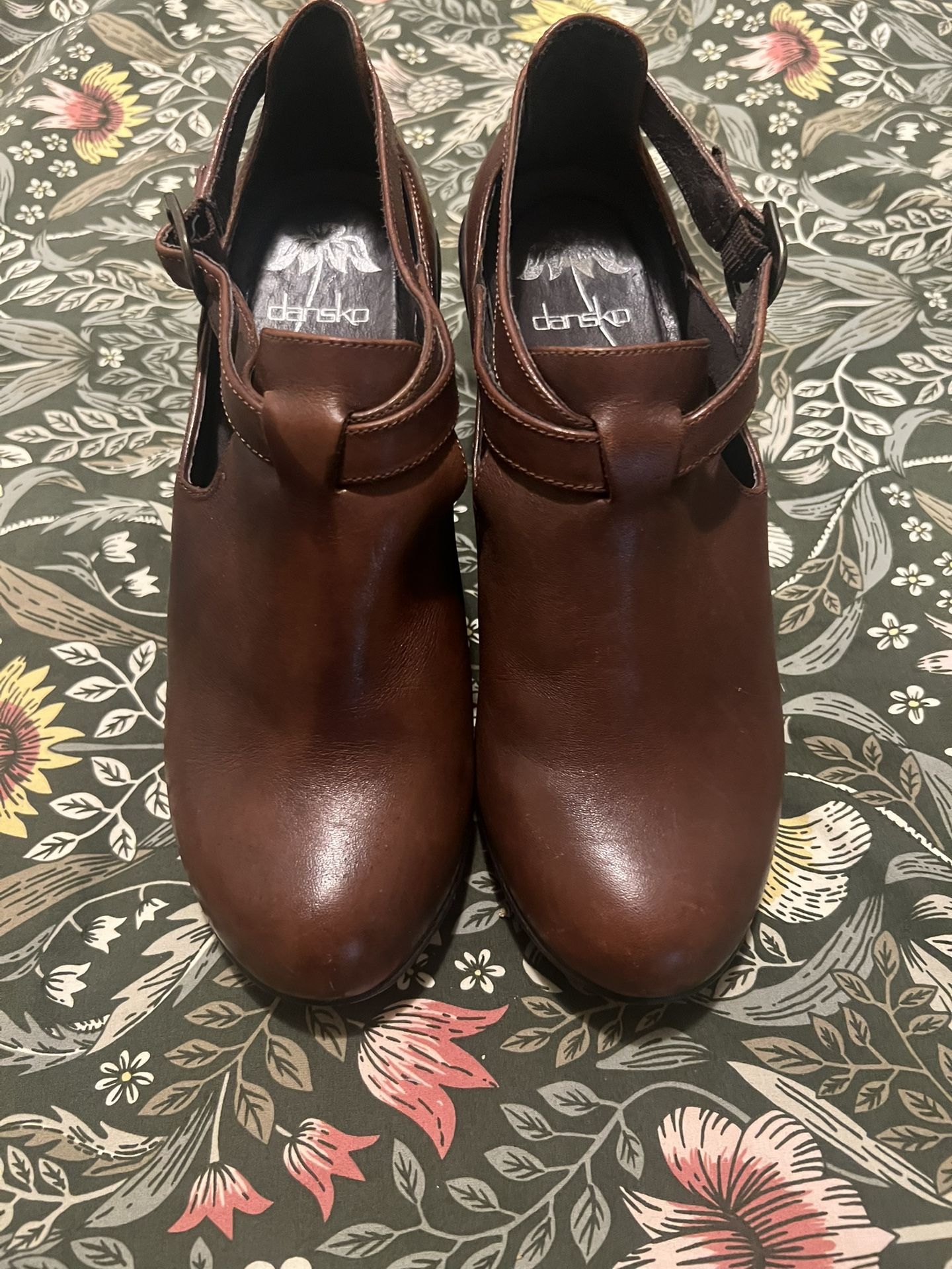 Dansko Franka Studded Leather Wedges