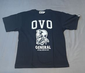 OVO x BAPE General Tee “Black/White”