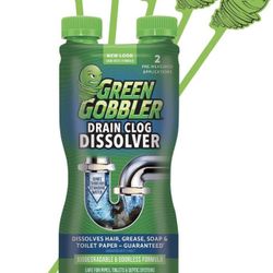 Green Gobbler Drain Clog Remover With 5 Pack of Drain Snake Tools | Drain Opener | Drain cleaner | Toilet Clog Remover