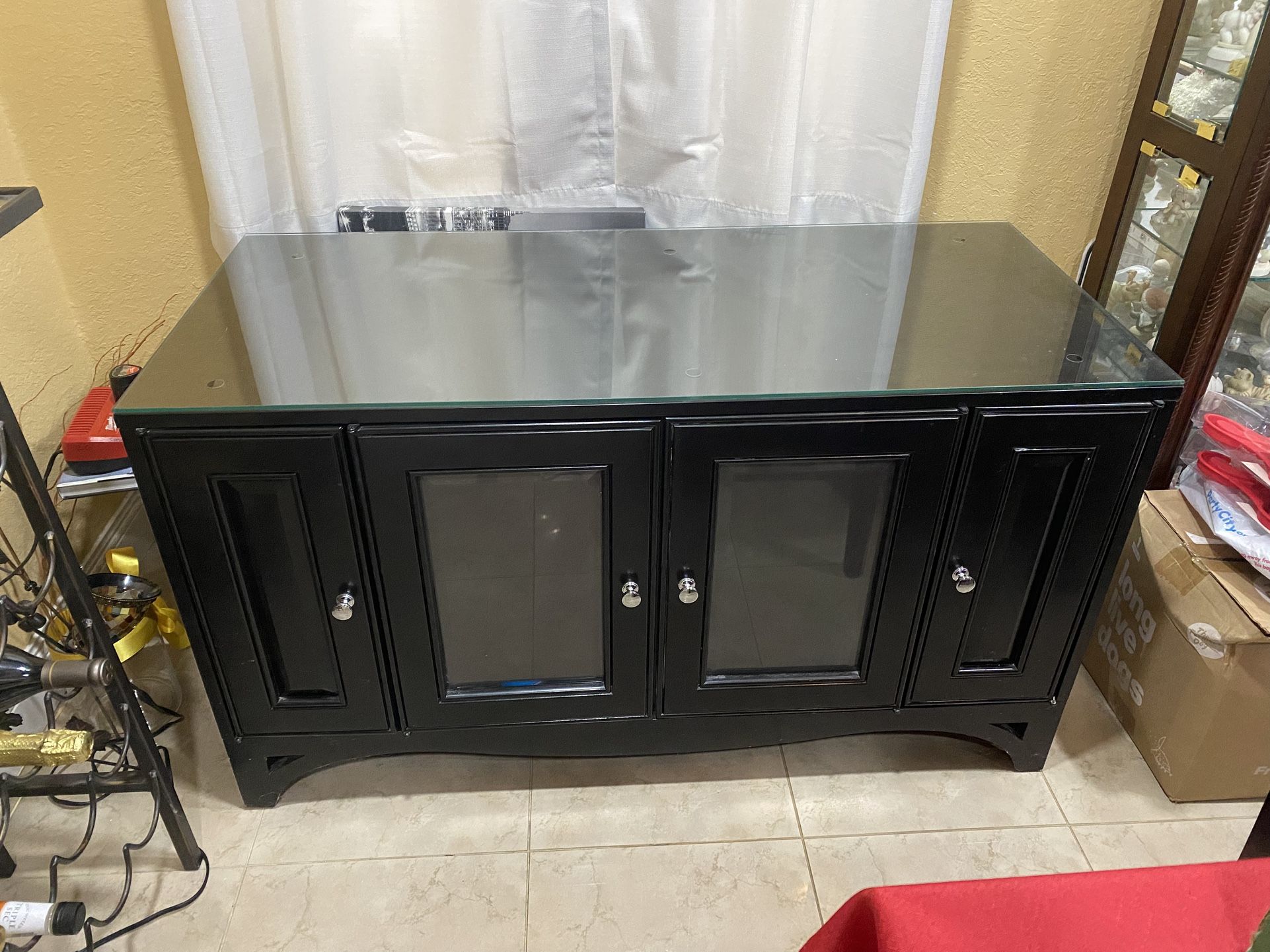 Black Living Room Console