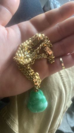 18k 750 solid gold Cuban chain weight 83g !!!! Real gold not fake