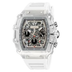 Activa X Invicta Men's Watch w/ Skeleton Dial - 44.3mm, White ACW2305-004 - NIB