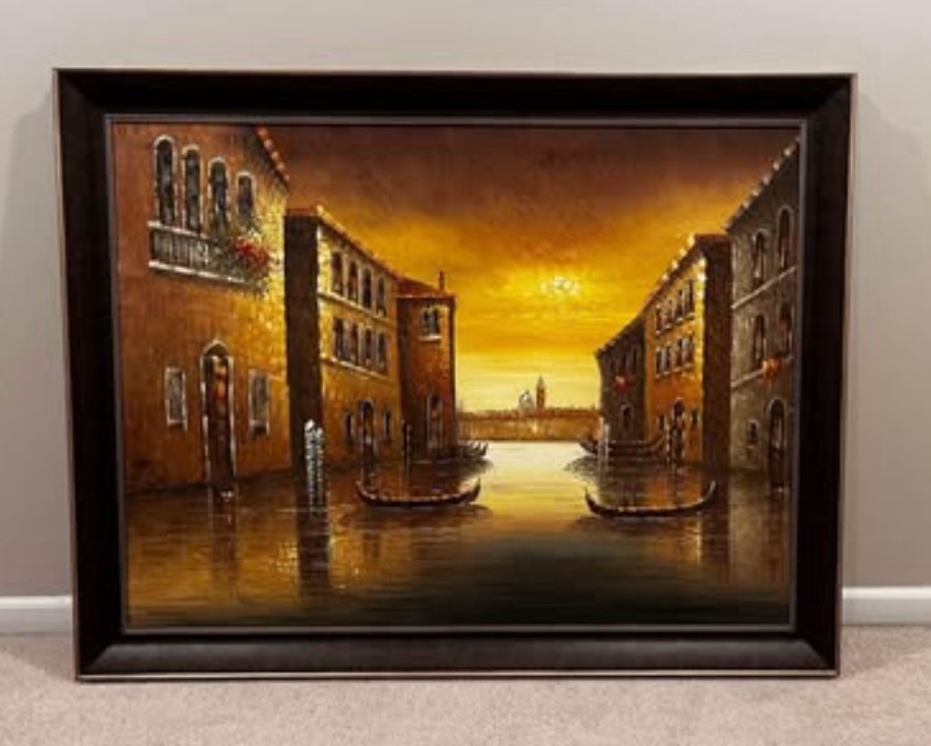 Framed canvas art