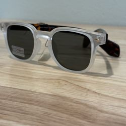 Women's White Clear Sunglasses