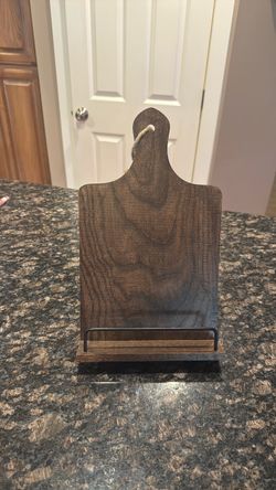 Wooden cookbook holder