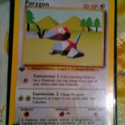 Pokemon Porygon  1st Edition (Rare)