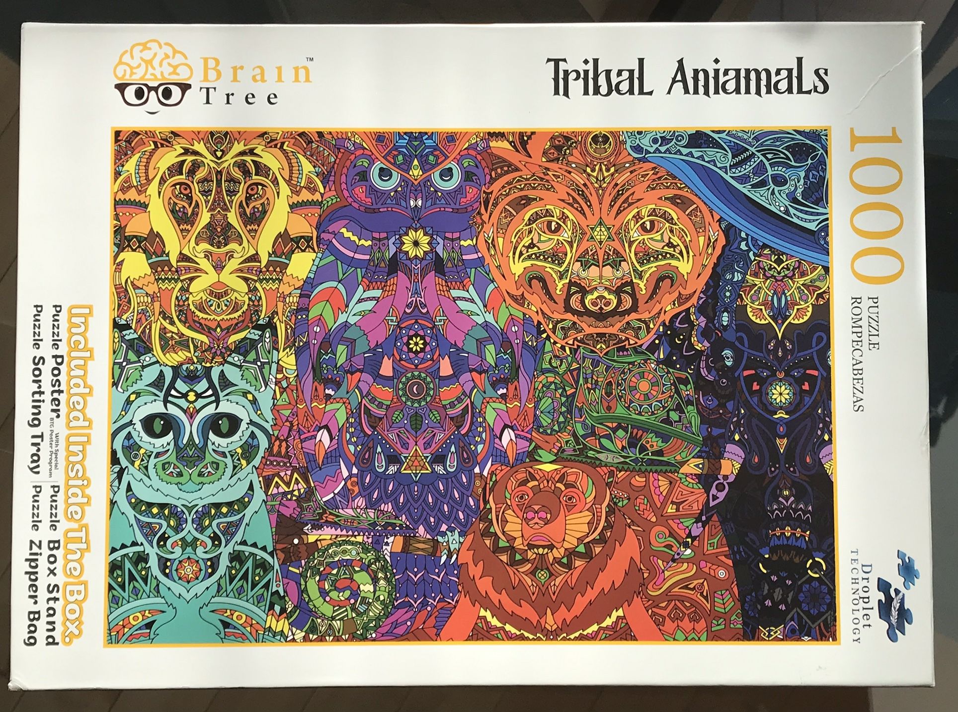 1000-Piece Puzzle: "Tribal Animals"
