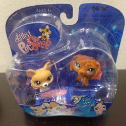 Littlest Pet Shop Pet Pairs Corgi & Dachshund, New, Retired