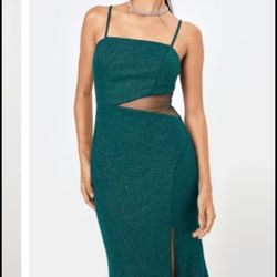 Beautiful Green Cut Out Dress Brand New Never Worn
