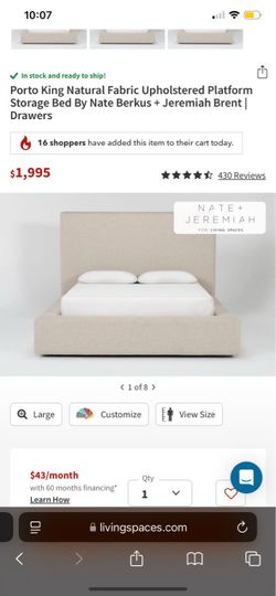 California king bed frame