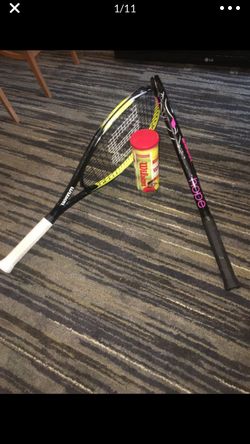 tennis rackets