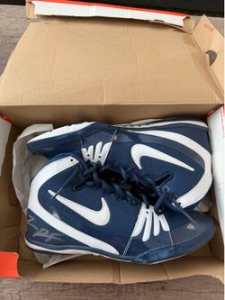 NEW Signed Nike Freek Wrestling Shoes | Zain Retherford Autograph | Size 10.5