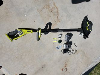 RYOBI ONE+ 18V 13 in. Cordless Battery String Trimmer/Edger with 4.0 Ah Battery and Charger