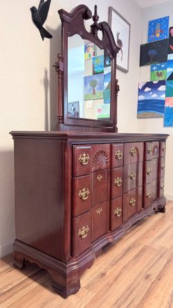 Dresser with mirror