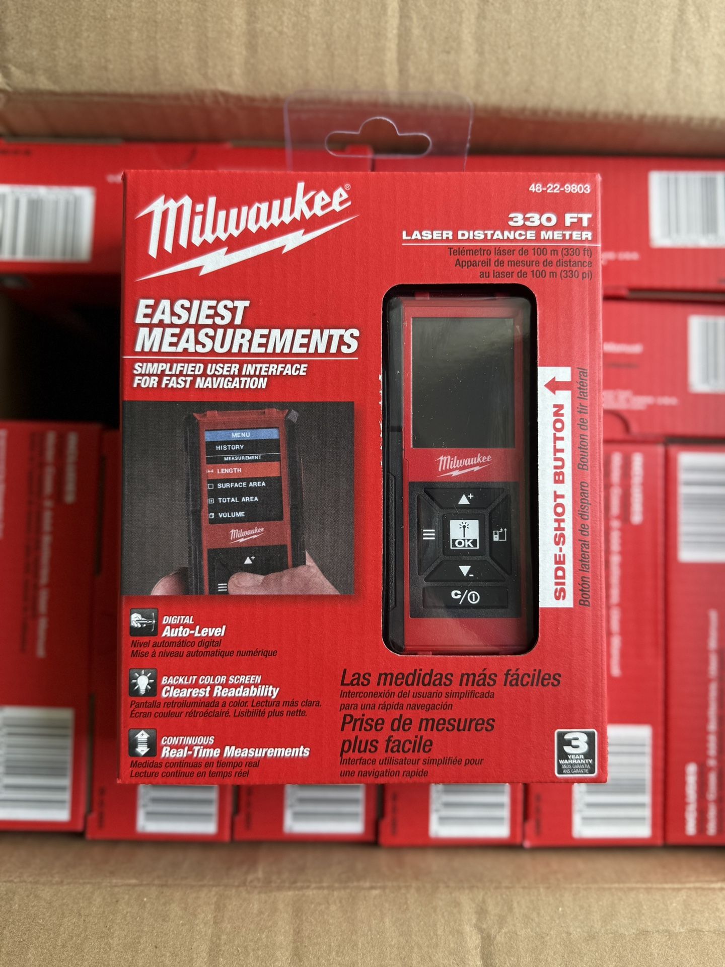 Milwaukee Laser Distance Meter 330 Ft - Black