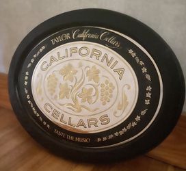 Vintage Taylor California Cellars wine mirror (oval)