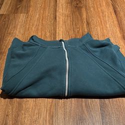 Women’s green zip up hoodie