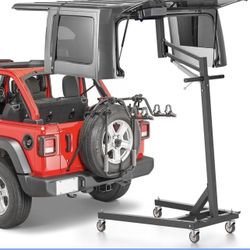 Hard Top Remover Lift Storage System Fit for 1(contact info removed) Jeep Wrangler JK JL YJ TJ JKU JLU Unlimited & 2021-2025 Ford Bronco (Only 4 Door)