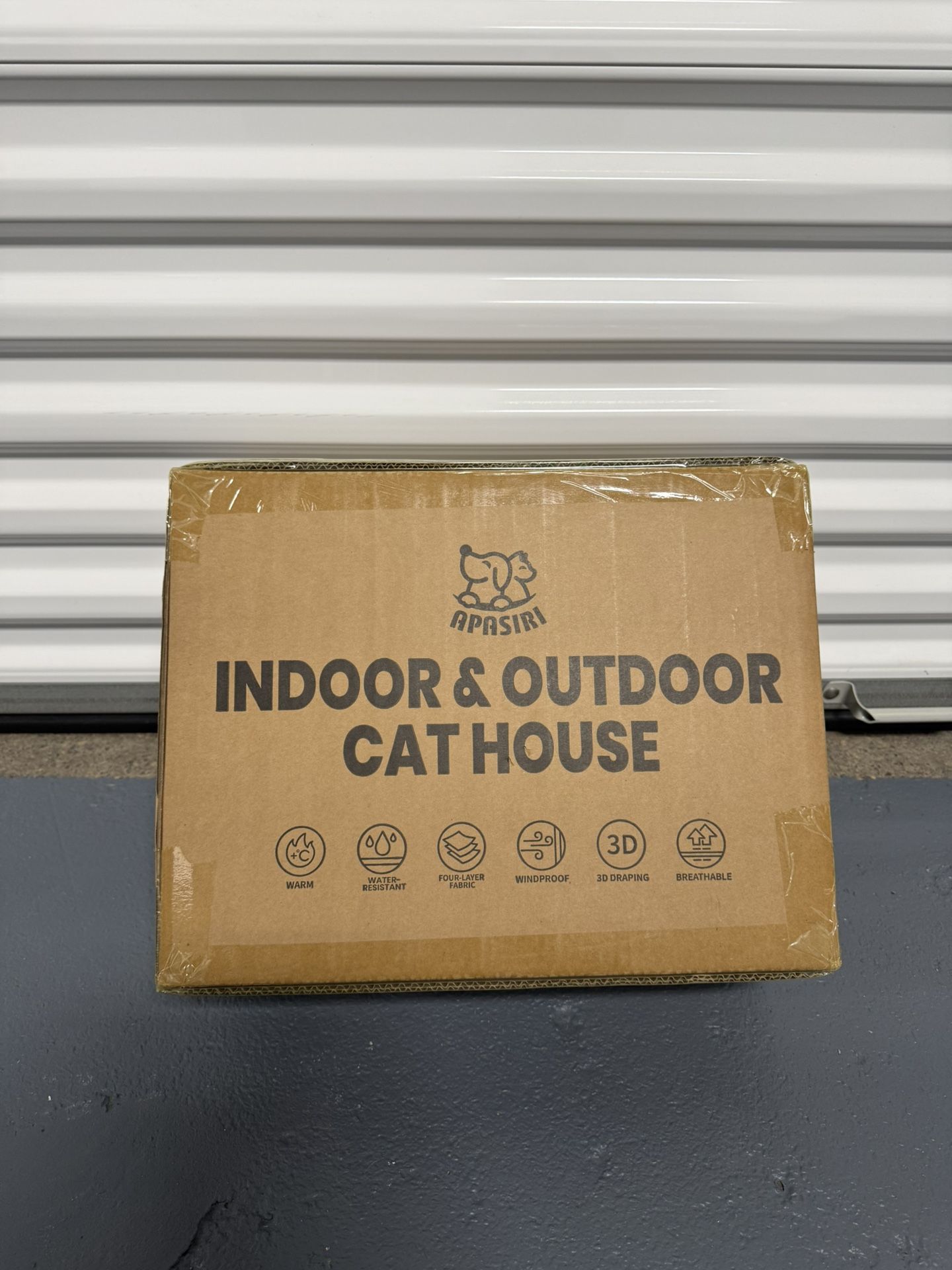 Apasiri Heated Cat House Weatherproof - Insulated Outdoor Cat Shelter