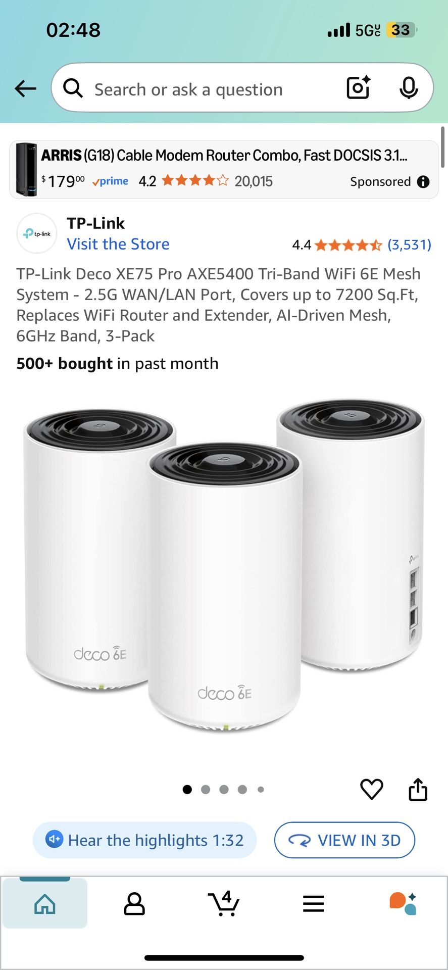 DECO MESH WIFI 6E SYSTEM