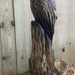 Chainsaw Wood Carved Owl