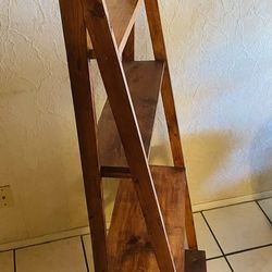 Wooden Ladder Shelves