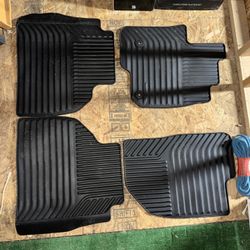 Crew Cab First- and Second-Row All-Weather Floor Mats in Jet Black