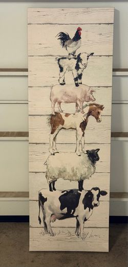 Animal Farm Stack Canvas Wall Art