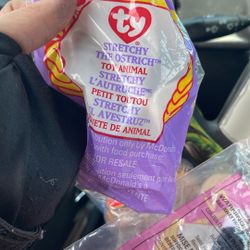 1993 Stretchy Ostrich Teenie Baby Mcdonalds