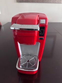Red Keurig coffee maker