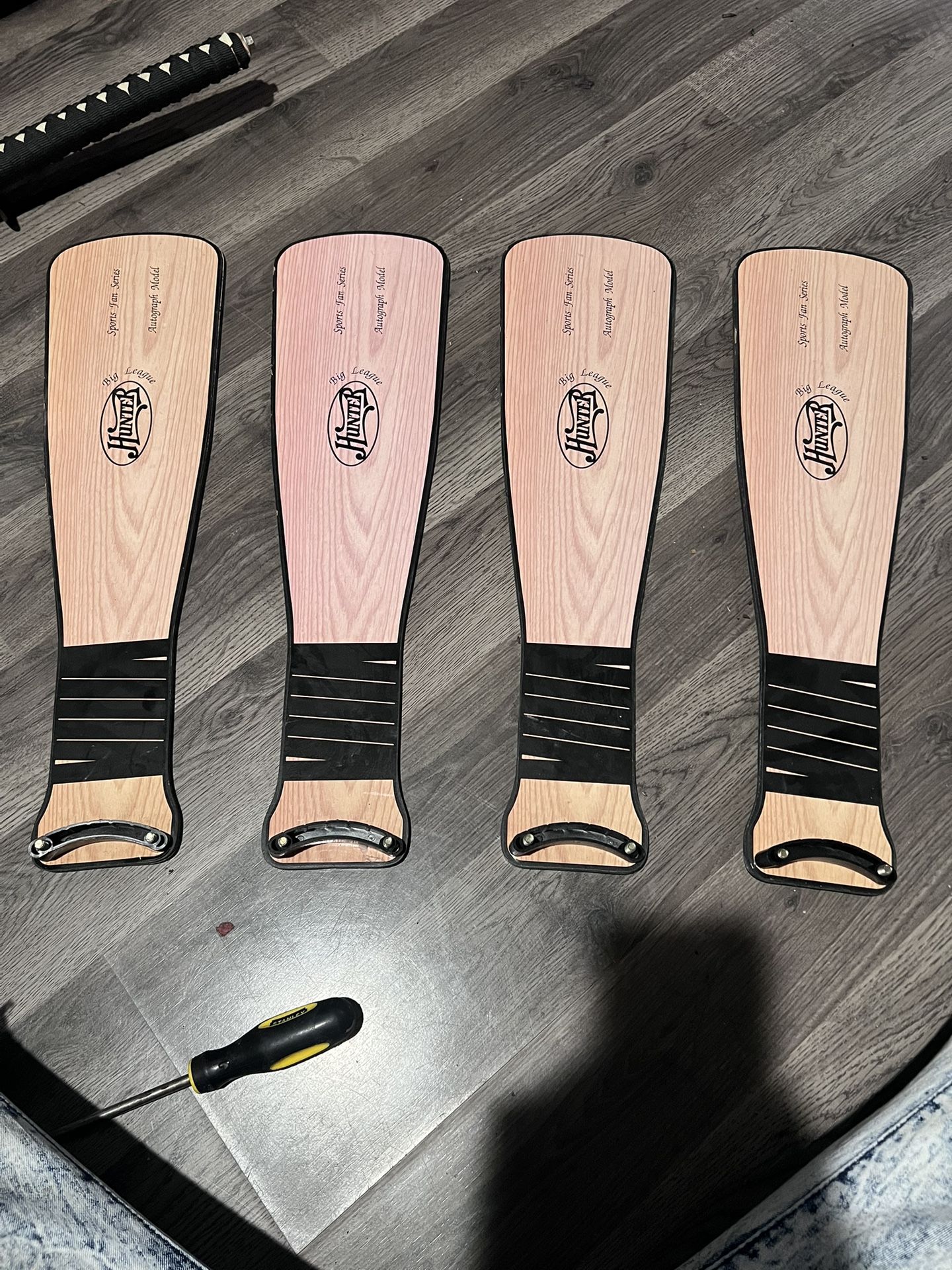 Set (4) Hunter Baseball Ceiling Sports Fan Series Replacement Blades Big League