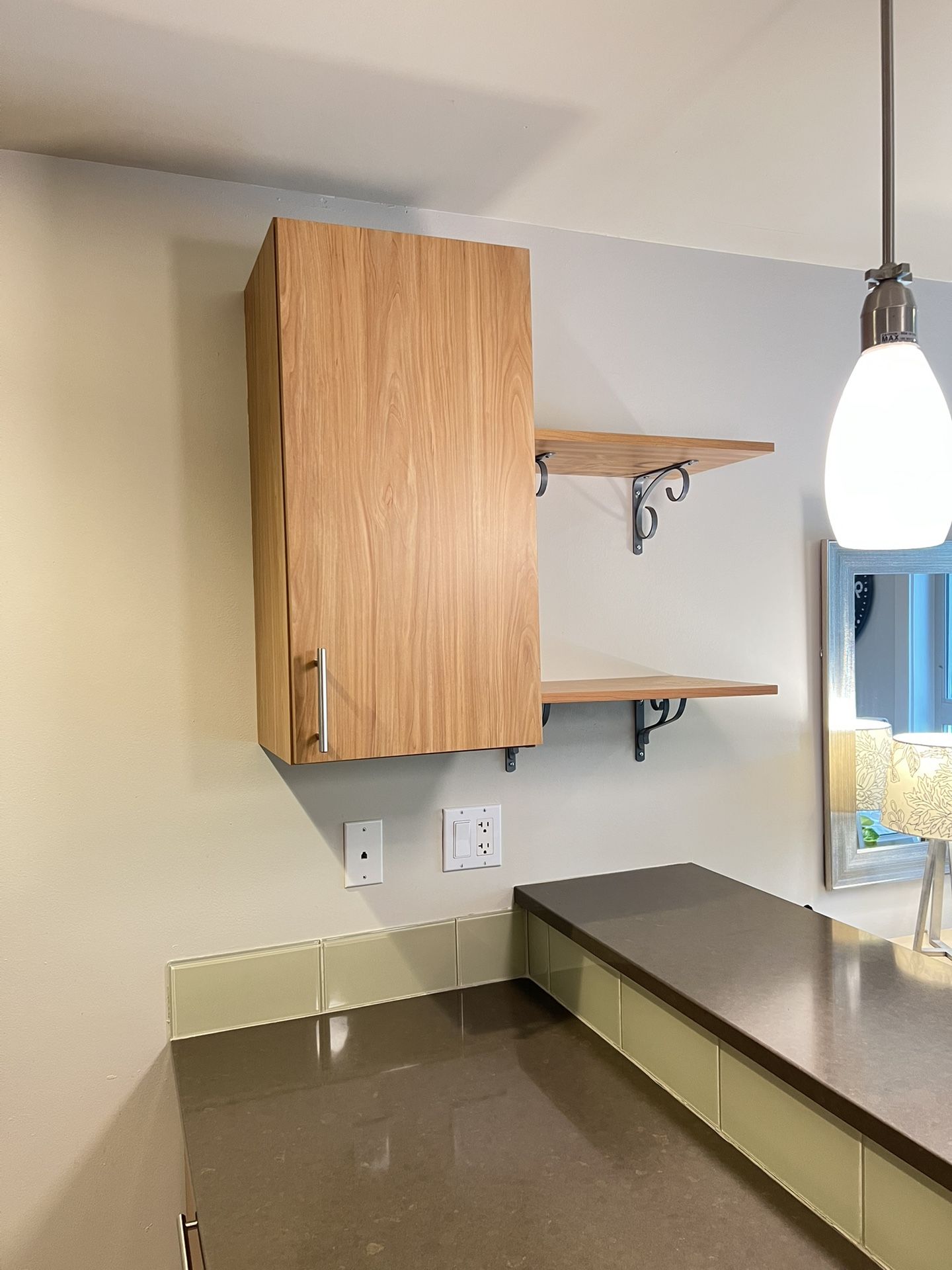 Wall Cupboard & Shelves