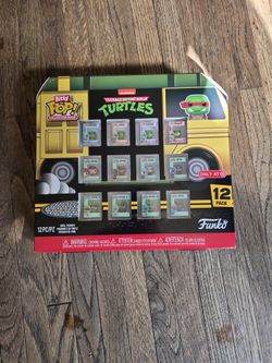 Bitty Pop turtles Ninja paquete de 12 new .