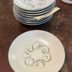 Sky House Fine China  Teacup Plates With Cups