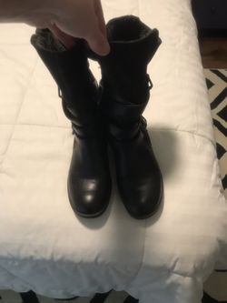 Report leather booties