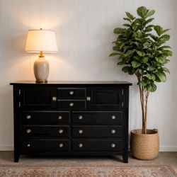 8 drawer wood dresser with two cabinets FREE DELIVERY American Signature