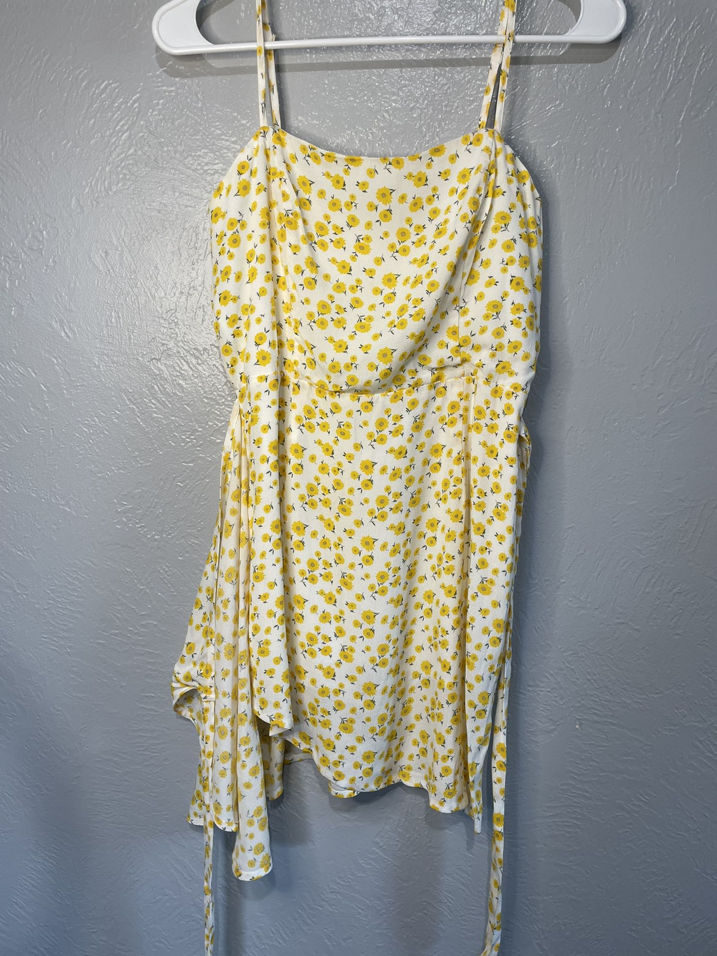 Forever 21 Yellow Floral Dress (S)