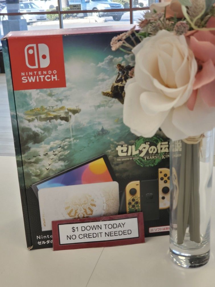 Nintendo Switch Oled Zelda Edition Console Pay $1 DOWN AVAILABLE NO CREDIT NEEDED