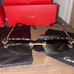Green Cartier Sunglasses