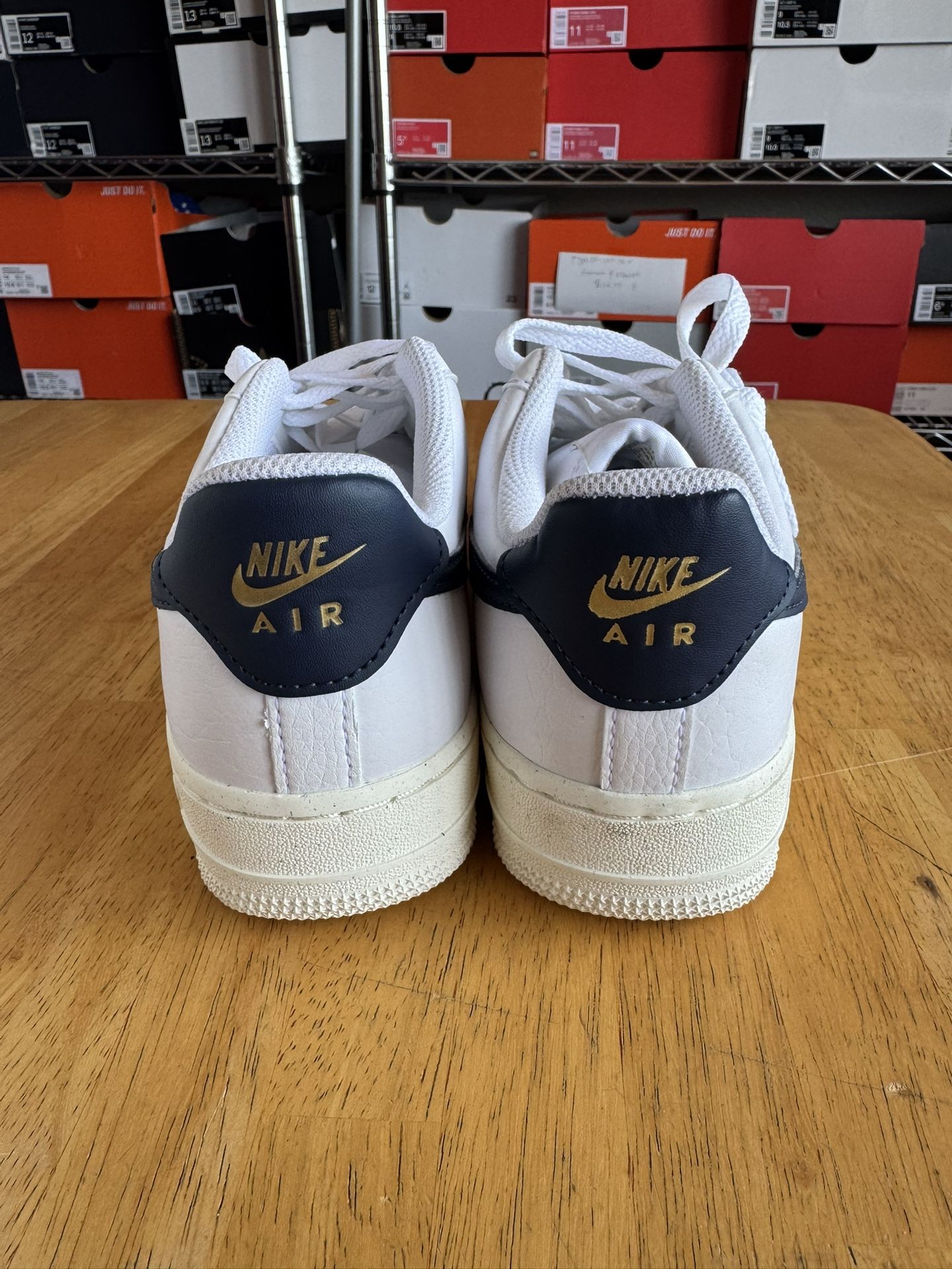 New Nike Air Force Low Olympic White Ivory Obsidian Women's