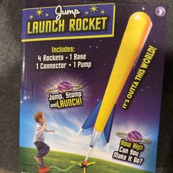 Jump Launch Rocket Toy – Stomp & Launch Outdoor Fun (Used, Great Condition) 