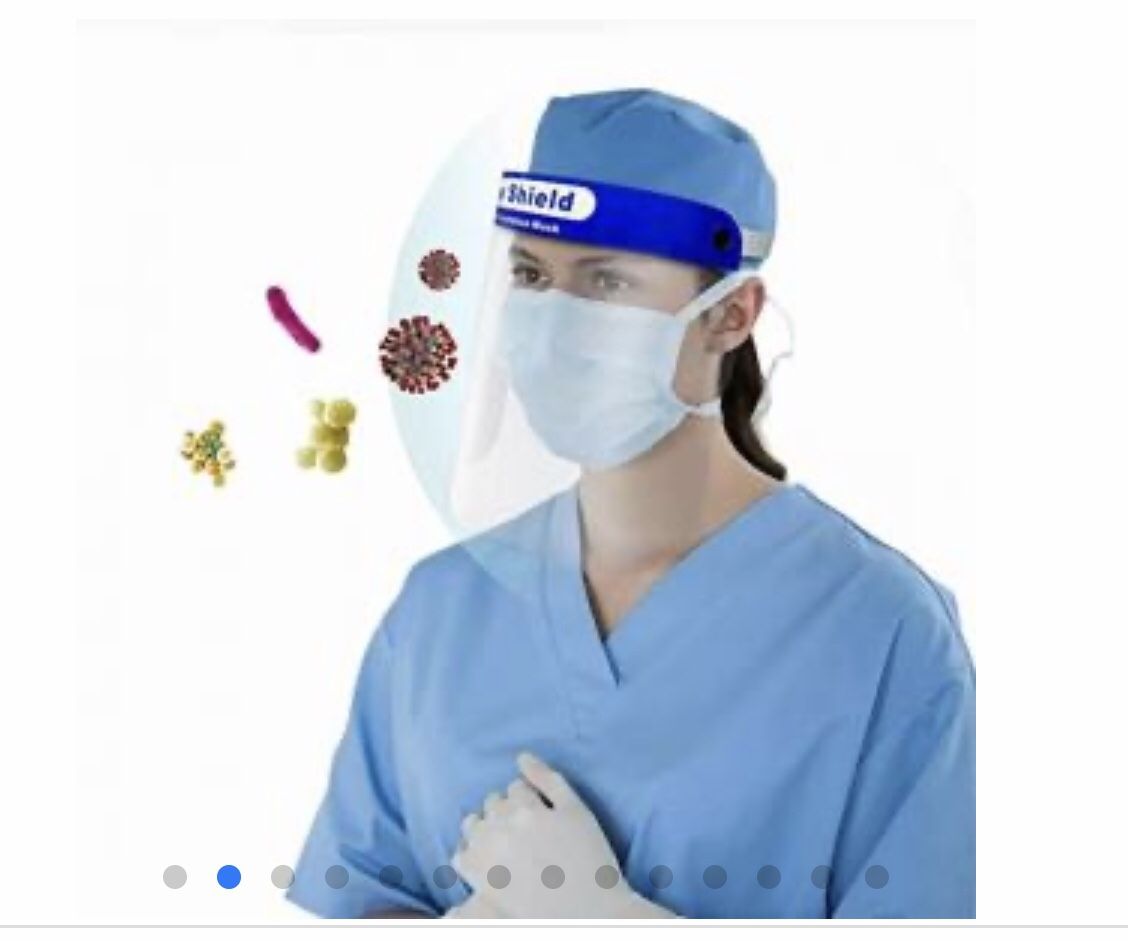 Clear protective mask