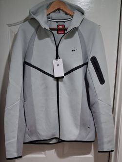 Nike Tech Fleece Hoodie Full Zip Up Smoke Grey Men's Size MEDIUM-TALL Brand NEW Authentic