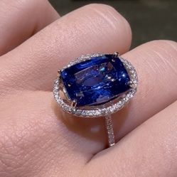 Heated Sapphire Ring