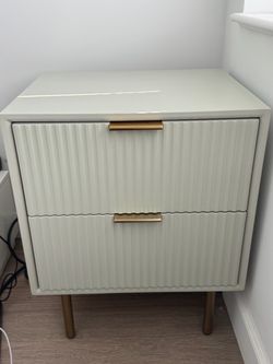 West elm nightstand side table drawer