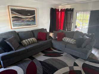 Gray sofa