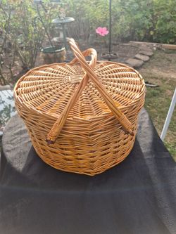 Heart shaped picnic basket