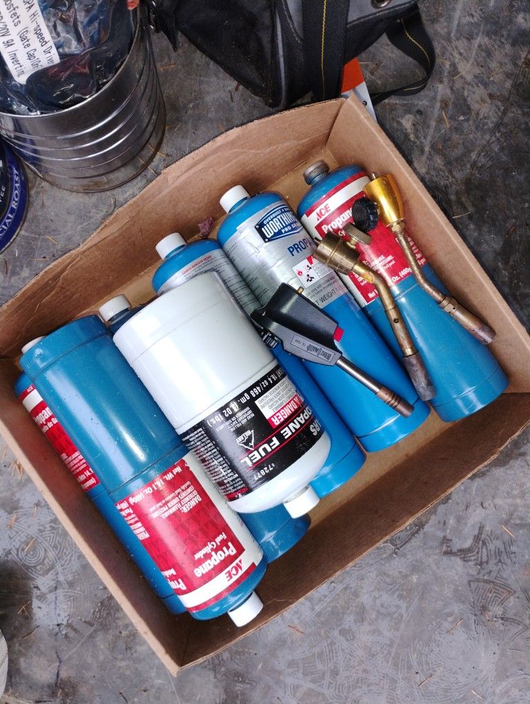 Propane Tank Bottles Torch Hand Tool Box
